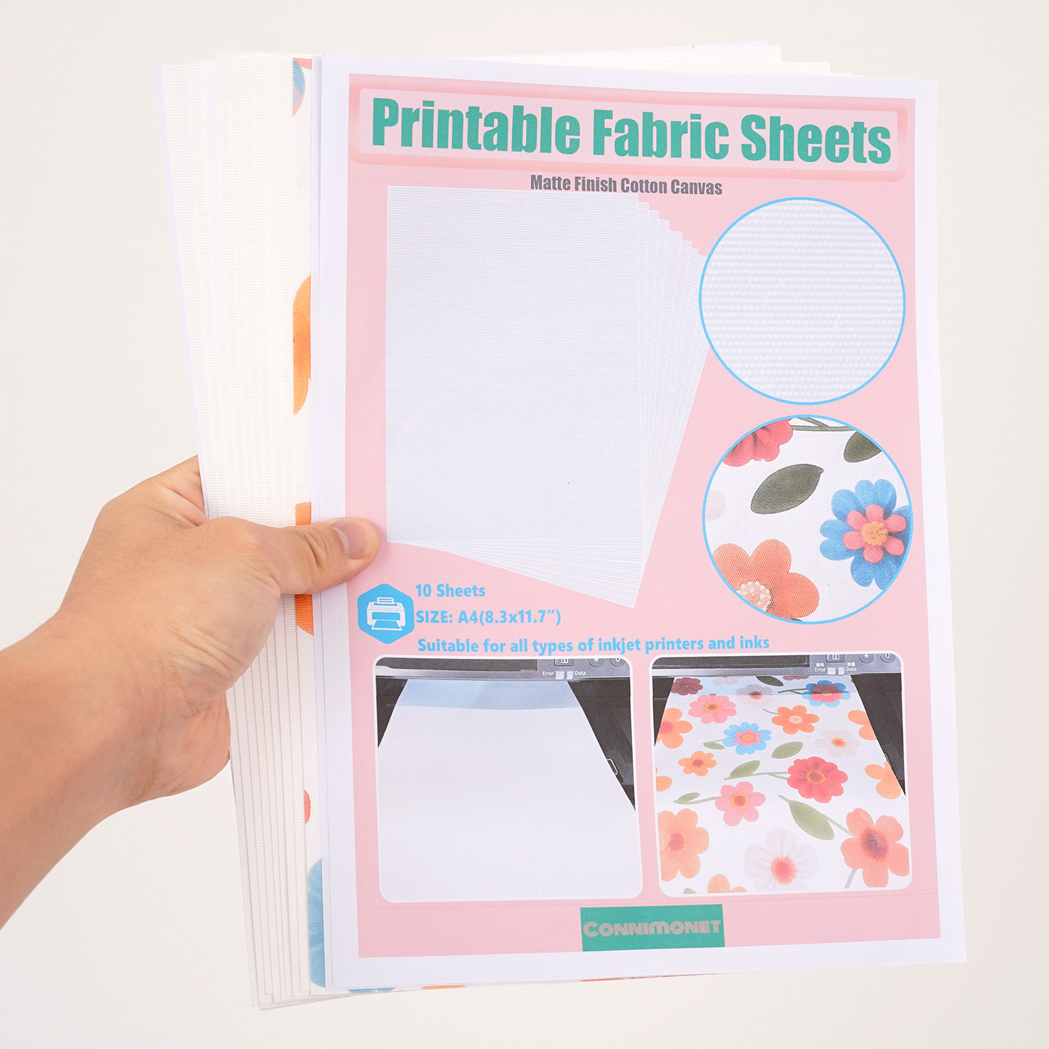 5pcs/10pcs Printable White Cot - огляд і ціна Commercial Fabric Printing Machine