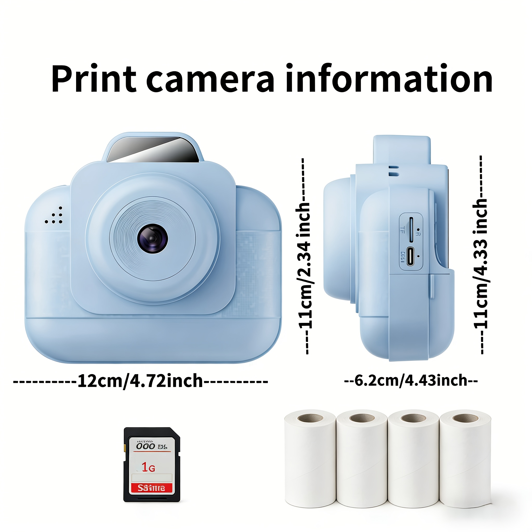 Portable photo printer (blue)  - огляд і ціна Photo Printer